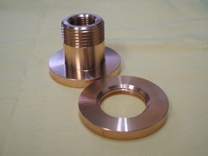 リン青銅　Φ50×M28ボルト、ナットセット （加工数2組）